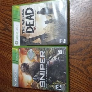 Xbox360 The Walking Dead & Sniper Ghost Warrior